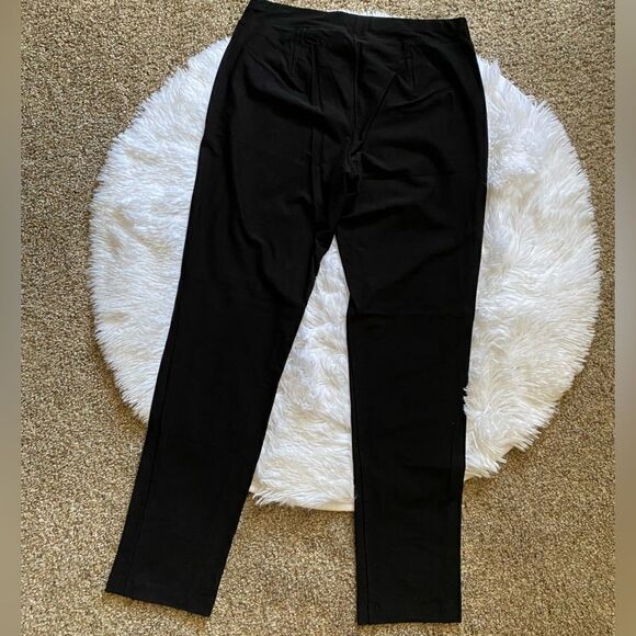 Eileen Fisher Black Pull On Pants Stretchy Womens Size XS - Picture 2 of 6